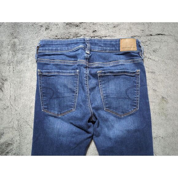 American Eagle Next Level Stretch Jegging Jeans Women's Size 2 Regular Dark Wash - Picture 12 of 14